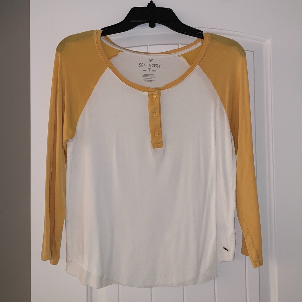 American Eagle Soft & Sexy Baseball Tee